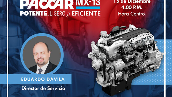Kenworth impartirá Webinar del Motor PACCAR MX-13
