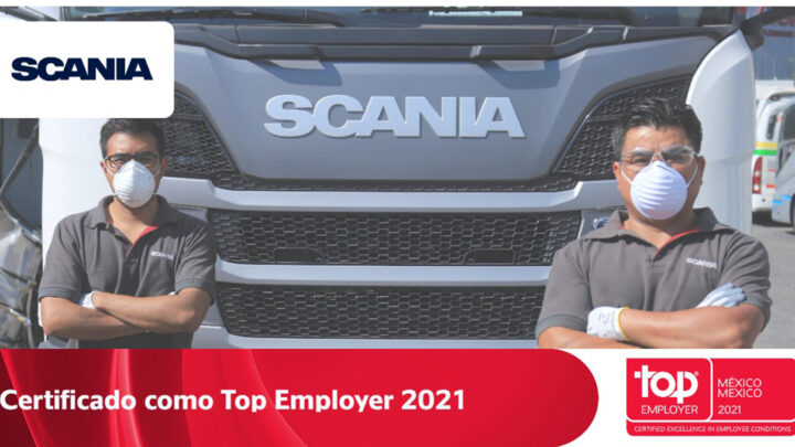 Scania México obtiene certificación Top Employers 2021