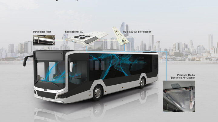 Calidad del aire mejorada en el interior de los autobuses y coaches para un transporte seguro y cómodo