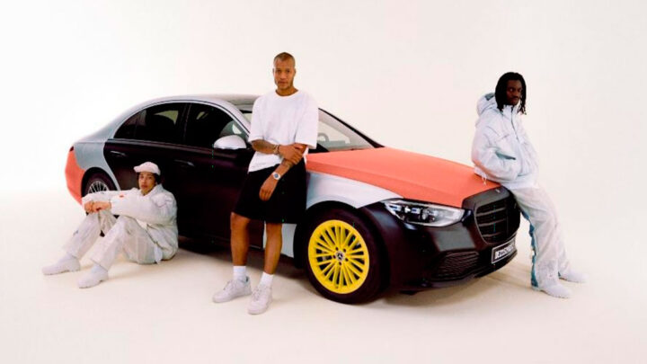 Mercedes-Benz y Heron Preston colaboran en una colección inspirada en el concepto de bolsas de aire
