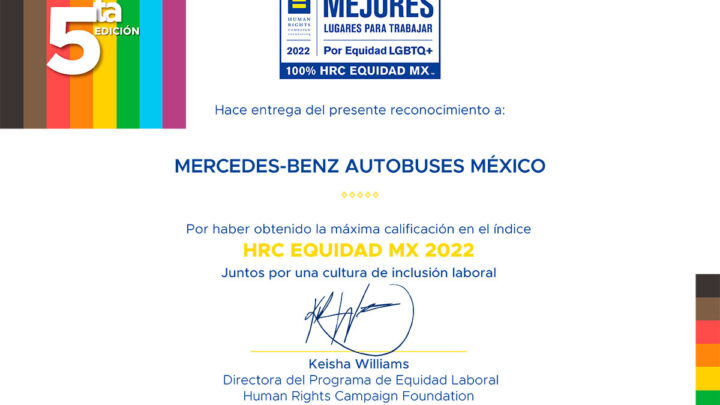 Por tercer año MBA obtiene el certificado HRC Equidad MX