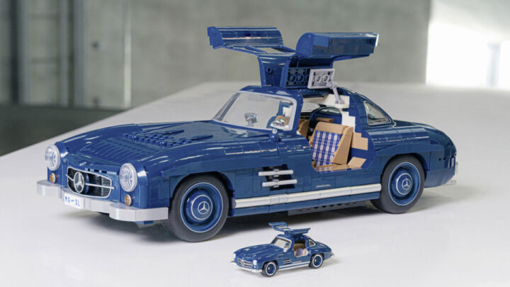 El Mercedes-Benz 300 SL a escala 1:12 de Mattel Brick Shop