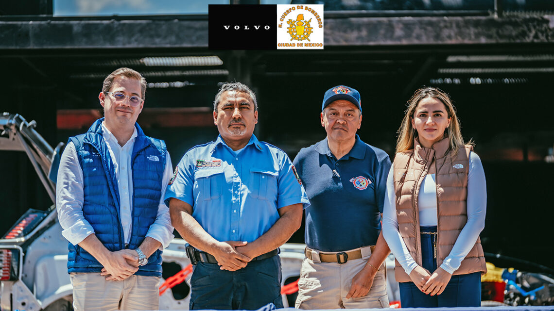 Firman convenio Volvo Car México y el Cuerpo de Bomberos de CDMX