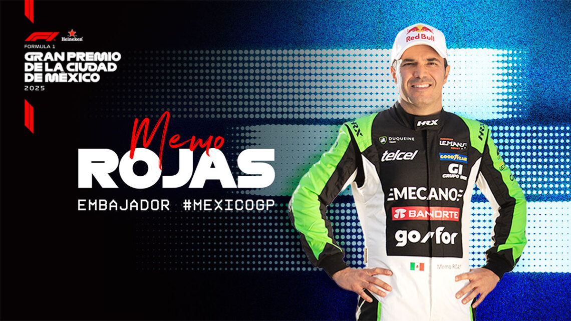 Memo Rojas Jr. es nombrado embajador del México GP 2025
