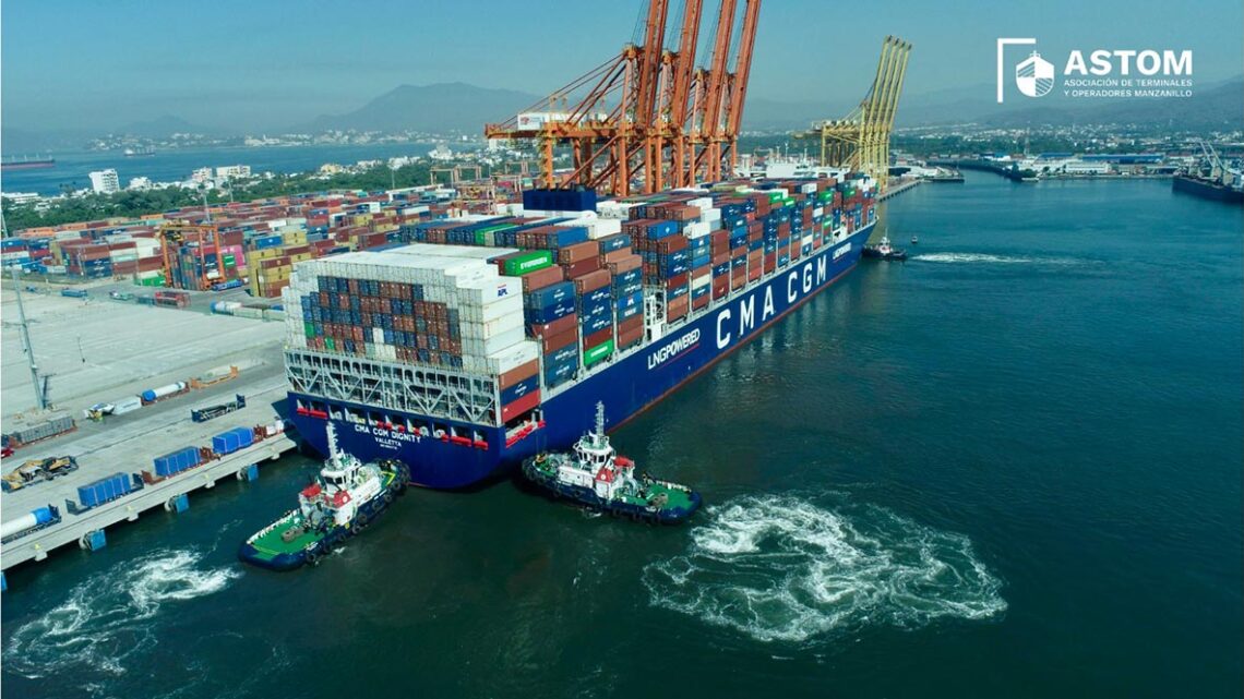 Manzanillo registro el movimiento de carga de TEUs mas alto