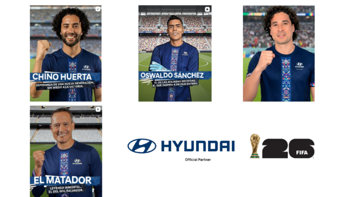 Hyundai Motor de México anuncia alianza  junto a cuatro íconos del fútbol